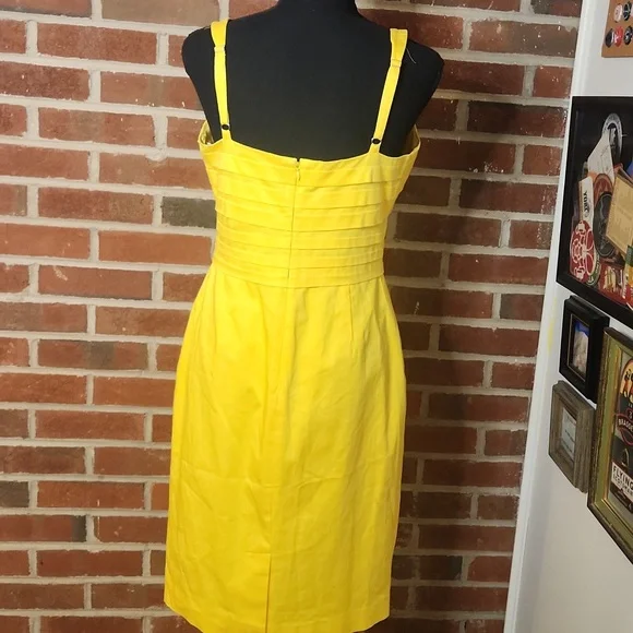 Calvin Klein Yellow Cocktail Dress, Size 6 - Picture 5 of 10
